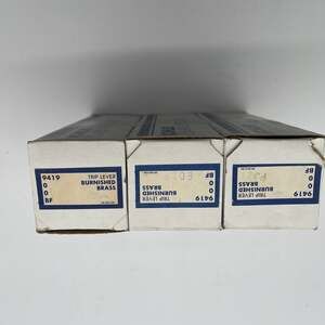 Lot of‎ 3 Vintage Kohler 9419 Burnished Brass Toilet Trip Levers